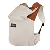 Vue de côté du système de bretelles très pratique du porte-bébé design Rookie Baby Revolution