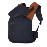 Vue de côté du système de bretelles très pratique du porte-bébé design Rookie Baby Revolution