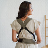 Vue de dos du porte-bébé physiologique pour nouveau-né Rookie Premium Kaki