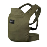 Vue de côté du système de bretelles très pratique du porte-bébé design Rookie Baby Premium